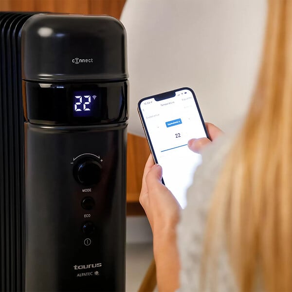 TAURUS ALPATEC - Radiateur à Bain D'huile Connecté 1500w Noir - AGADIR CONNECT 1500 - large