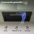 CIARRA - CIARRA hotte aspirante encastrable 52cm groupe filtrant 450m3/h 3 vitesses tactile et geste commande recyclage ou évacuation CD5931AB - vignette
