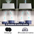 CIARRA - CIARRA hotte aspirante encastrable 52cm groupe filtrant 450m3/h 3 vitesses tactile et geste commande recyclage ou évacuation CD5931AB - vignette