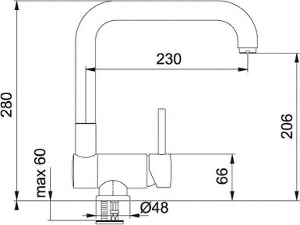 FRANKE - Mitigeur évier Chromé - 059357 - large
