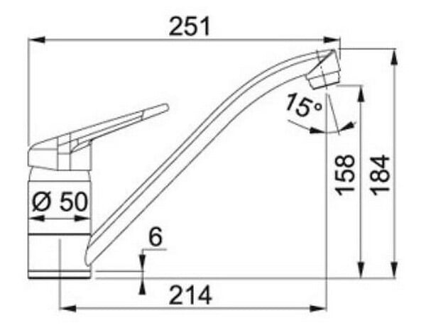 FRANKE - Mitigeur évier Monocommande Chromé - 379445 - large