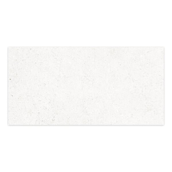 RO'MA NATURE - Carrelage effet Béton Blanc 100x50x2 cm Arvelis - Sol extérieur (vendu par carton de 0,5 m²) - large
