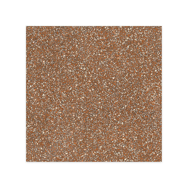 RO'MA NATURE - Carrelage Vintage effet Terrazzo Rouge 90x90x0,9 cm Belrosa - Sol et mur intérieur et Sol extérieur (vendu par carton de 1,62 m²) - large