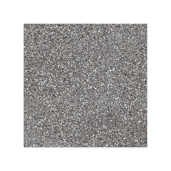 RO'MA NATURE - Carrelage Vintage effet Terrazzo Gris 90x90x0,9 cm Belrosa - Sol et mur intérieur et Sol extérieur (vendu par carton de 1,62 m²) - large