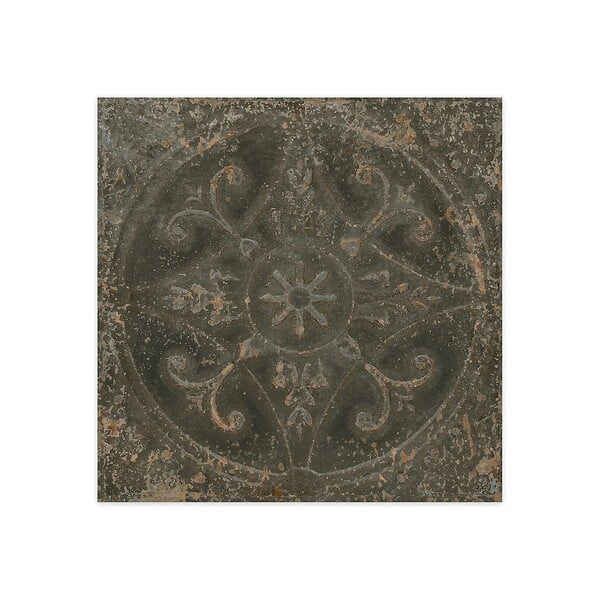 RO'MA NATURE - Carrelage Vintage Noir 33x33x0,95 cm Sabratha - Sol et mur intérieur (vendu par carton de 1,09 m²) - large