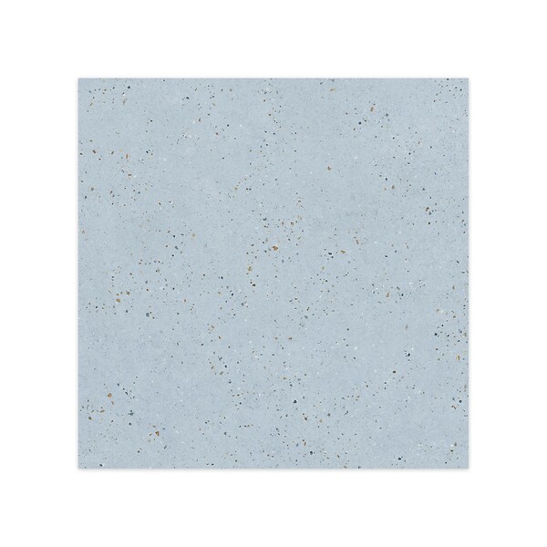 RO'MA NATURE - Carrelage effet Terrazzo Bleu 90x90x0,9 cm Soreli - Sol et mur intérieur (vendu par carton de 1,62 m²) - large