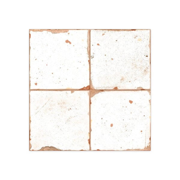 RO'MA NATURE - Carrelage Vintage Blanc 33x33x0,95 cm Rhodes - Sol et mur intérieur (vendu par carton de 1,09 m²) - large