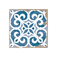 RO'MA NATURE - Carrelage Vintage Bleu Patchwork 33x33x0,95 cm Vintara - Sol et mur intérieur (vendu par carton de 1,09 m²) - vignette