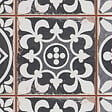 RO'MA NATURE - Carrelage Vintage Noir Patchwork 33x33x0,95 cm Vintara - Sol et mur intérieur (vendu par carton de 1,09 m²) - vignette