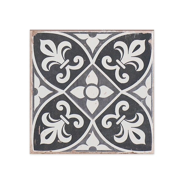 RO'MA NATURE - Carrelage Vintage Noir Patchwork 33x33x0,95 cm Vintara - Sol et mur intérieur (vendu par carton de 1,09 m²) - large
