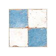 RO'MA NATURE - Carrelage Vintage Bleu et Blanc Damier 33x33x0,95 cm Rhodes - Sol et mur intérieur (vendu par carton de 1,09 m²) - vignette