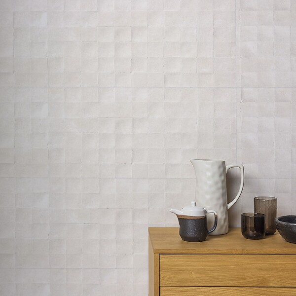 RO'MA NATURE - Carrelage effet Béton 3D Beige Nuage Cuadro 100x33,3x0,98 cm Montelis - Mur intérieur (vendu par carton de 1,67 m²) - large