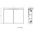 NATUREL - Armoire de toilette avec miroir et éclairage LED, 80x60 cm blanc, Naturel Stilla (STILLAE08002) - vignette