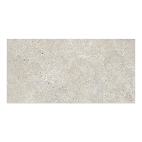 RO'MA NATURE - Carrelage effet Travertin Gris Beige 120x60x0,9 cm In&Out Castorel - Sol et mur intérieur et Sol extérieur (vendu par carton de 1,44 m²) - large