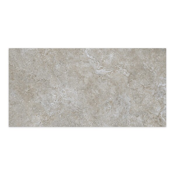 RO'MA NATURE - Carrelage effet Travertin Gris Marron 120x60x0,9 cm In&Out Castorel - Sol et mur intérieur et Sol extérieur (vendu par carton de 1,44 m²) - large