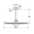 GROHE - Ensemble de douche de tête et de bras plafonnier (26067GN0) - vignette