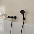 HANSGROHE - Pommeau de douche HANSGROHE Pulsify Select EcoSmart 105 3 jets Relaxation + flexible 125 cm HANSGROHE Isiflex noir mat - vignette