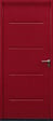 GD MENUISERIES - Porte d'entrée acier Pleine IZA rouge, H.215xl.90 p, gauche Cotes Tableau - vignette
