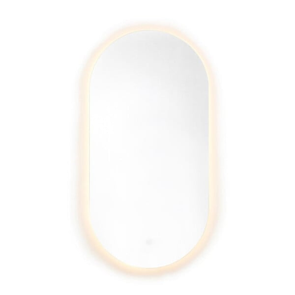 NATUREL - Miroir LED salle de bain ovale 60x120 cm 3 couleurs anti-buée avec capteur Project (ZPROV12060LED) - large