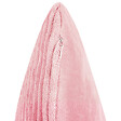 BELIANI - Lot de 2 coussins décoratifs MILLET Velours côtelé 30 x 50 cm Rose Motif géométrique - vignette