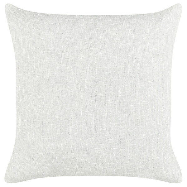 BELIANI - Lot de 2 coussins décoratifs MILAS Lin 50 x 50 cm Noir/blanc À rayure - large