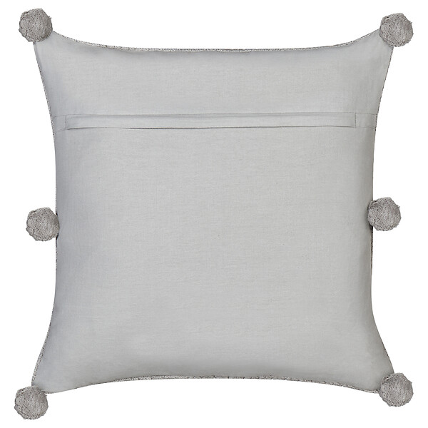 BELIANI - Lot de 2 coussins décoratifs OCOTEA Coton 45 x 45 cm Gris Unicolore - large