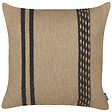 BELIANI - Lot de 2 coussins décoratifs DESALIX Jute 45 x 45 cm Beige À rayure - vignette