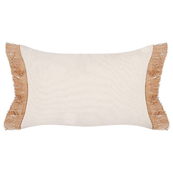 BELIANI - Lot de 2 coussins décoratifs BOATH 30 x 50 cm Beige Unicolore - large