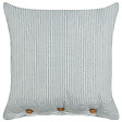 BELIANI - Lot de 2 coussins décoratifs SEBRINE 45 x 45 cm Vert menthe À rayure - vignette