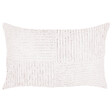 BELIANI - Lot de 2 coussins décoratifs MILLET 30 x 50 cm Velours côtelé Blanc cassé Motif géométrique - vignette
