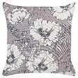 BELIANI - Lot de 2 coussins décoratifs SOPHORA 45 x 45 cm Gris Motif floral - vignette