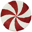 BELIANI - Lot de 2 coussins décoratifs SWIRL CANDY Bouclé 40 x 40 cm Rouge - vignette