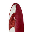 BELIANI - Lot de 2 coussins décoratifs SWIRL CANDY Bouclé 40 x 40 cm Rouge - vignette
