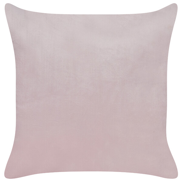 BELIANI - Lot de 2 coussins décoratifs IPOMEA Velours 45 x 45 cm Rose - large