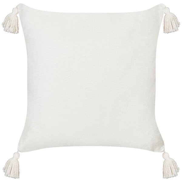 BELIANI - Lot de 2 coussins décoratifs BANKSIA Coton 45 x 45 cm Rouge À rayure - large