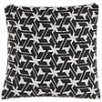 BELIANI - Lot de 2 coussins décoratifs ANDIRIN Coton 45 x 45 cm Noir Motif géométrique - vignette