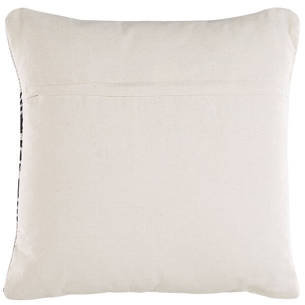 BELIANI - Lot de 2 coussins décoratifs ANDIRIN Coton 45 x 45 cm Noir Motif géométrique - large