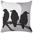 BELIANI - Lot de 2 coussins décoratifs ORADEA Velours 45 x 45 cm Gris Motif animal - vignette
