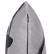 BELIANI - Lot de 2 coussins décoratifs ORADEA Velours 45 x 45 cm Gris Motif animal - vignette