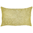 BELIANI - Lot de 2 coussins décoratifs MILLET Velours côtelé 30 x 50 cm Vert olive Motif géométrique - vignette