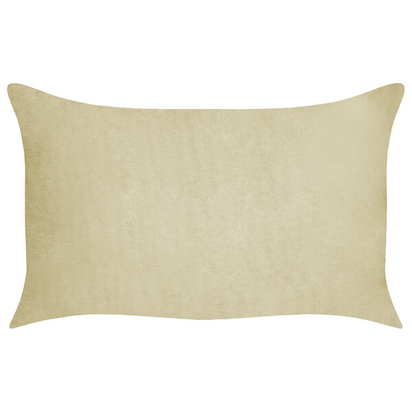 BELIANI - Lot de 2 coussins décoratifs MILLET Velours côtelé 30 x 50 cm Vert olive Motif géométrique - large