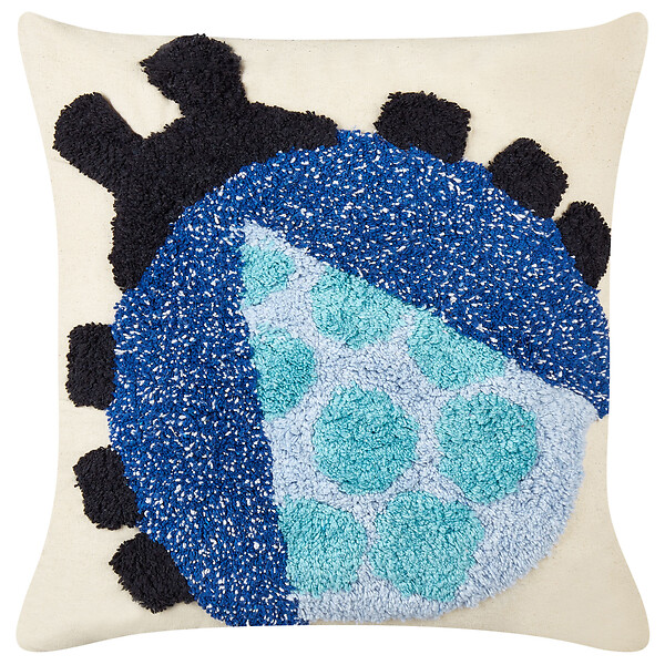 BELIANI - Lot de 2 coussins décoratifs LADYBIRD Coton 45 x 45 cm Multicolore - large
