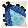 BELIANI - Lot de 2 coussins décoratifs LADYBIRD Coton 45 x 45 cm Multicolore - vignette