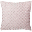 BELIANI - Lot de 2 coussins décoratifs TITHONIA 45 x 45 cm Rose Motif à chevrons - vignette