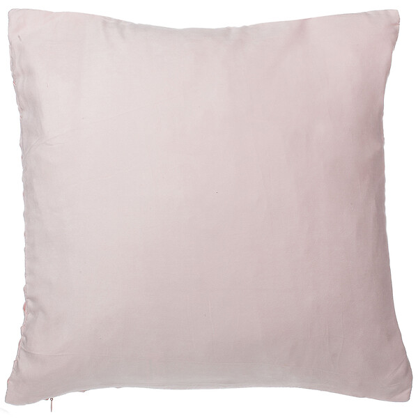 BELIANI - Lot de 2 coussins décoratifs TITHONIA 45 x 45 cm Rose Motif à chevrons - large