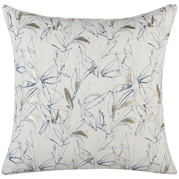 BELIANI - Lot de 2 coussins décoratifs ARBOR 45 x 45 cm Beige Motif floral - large