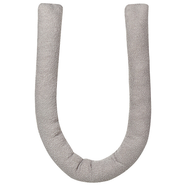 BELIANI - Lot de 2 coussins décoratifs GLADIOLUS Bouclé 172 x 14 cm Gris Unicolore - large