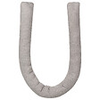 BELIANI - Lot de 2 coussins décoratifs GLADIOLUS Bouclé 172 x 14 cm Gris Unicolore - vignette