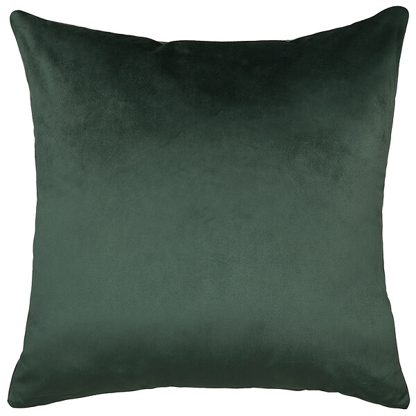 BELIANI - Lot de 2 coussins décoratifs ASTILBE Velours 45 x 45 cm Vert foncé Motif de plante - large