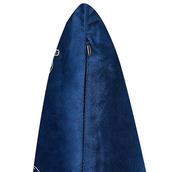 BELIANI - Lot de 2 coussins décoratifs YUZURI Velours 45 x 45 cm Bleu marine Motif animal - large